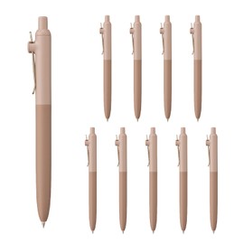 Mitsubishi Pencil UBNZSC38B.29 Water Based Ballpoint Pen, Standard 0.38, B Soil Brown, Pack of 10