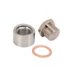 Oxygen Sensor Adapter Metal Mounting Bung Plug Gasket Fittings Auto