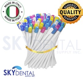 Sky Choice 4500x Saliva Ejector Translucent White Multi Color Tips Made in Italy