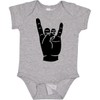 inktastic Rocker Horns Baby Bodysuit 6 Months 0060 Heather Grey
