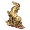 Horse Statue Hand Crafted Fine Workmanship Small Volume Brass Material