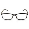 iB-iP Women's Retro Rectangular Thin Rim Leopard Clear Lens Glasses,