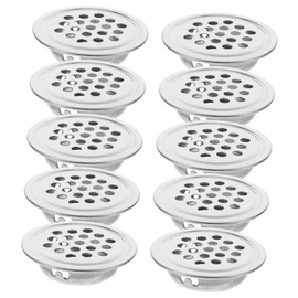 Operitacx Stylish Decorative Cabinets Airflow Vents 10pcs Stainless Steel Mesh Ventilation Cover for Heat Dissipation