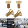 50Pcs Flat Hex Socket Screw Copper Countersunk Head Fastener Hardware