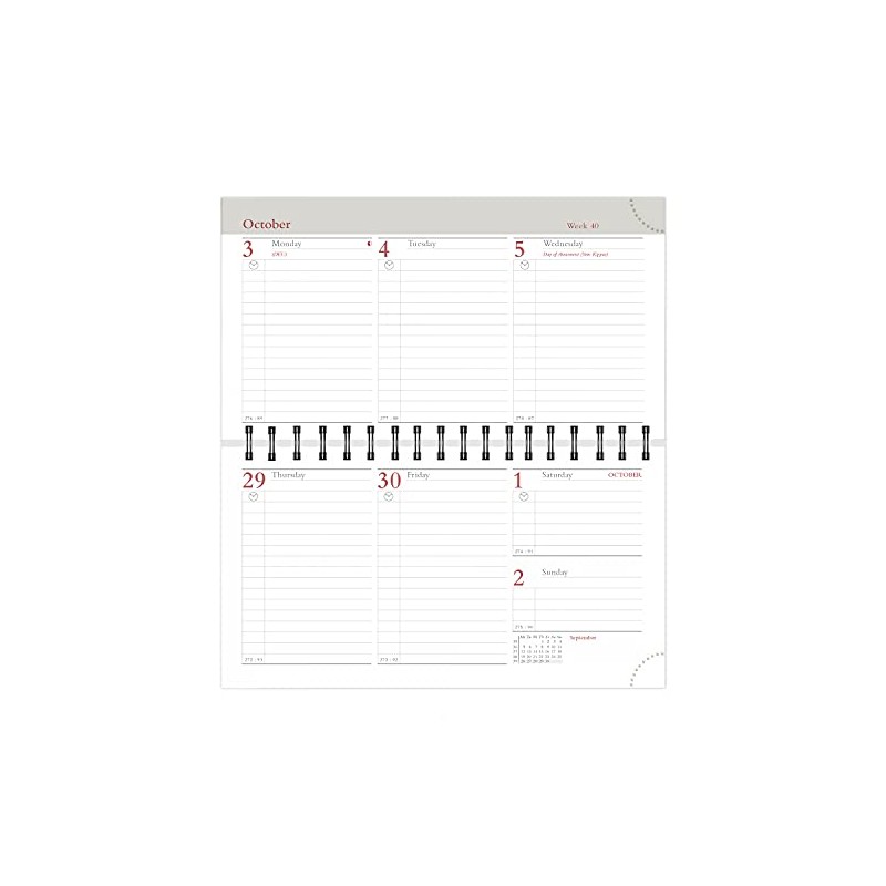 2025 Congressman Diary Insert - Week to View - Landscape