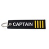 Captain Luggage Tag | Keychain | 4 Gold Stripes |