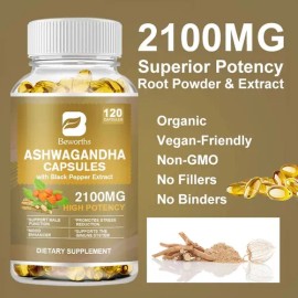 Ashwagandha 2100mg Beworths 120 Caps
