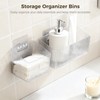 12 Pcs Storage Organizer Bins, Wall-Mounted Storage Baskets with Self-Adhesive