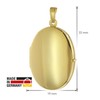 trendor 75826-60 Women's Locket with Necklace Gold on Silver 925