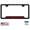 Au-TOMOTIVE GOLD Ford Bronco Universal Unbreakable Black License Plate Frame