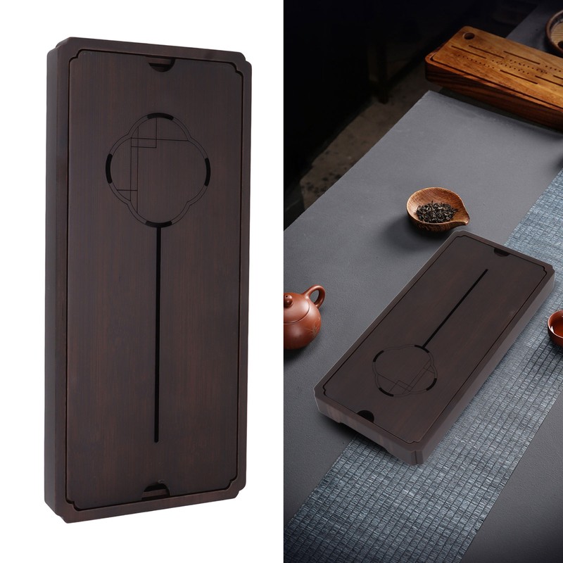 Chinese Water Storage Drainage Tea Tray Bamboo Simple Decorative Robust