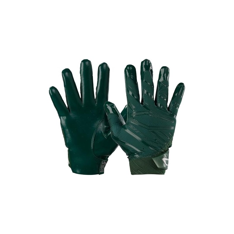 Cutters Football Revpro 6.0 Receiver Gloves, Solid CG10680 M, Dark