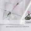 HeichkelL Sliding Curtains, Transparent Curtains, Set of 2, Waves Burnout