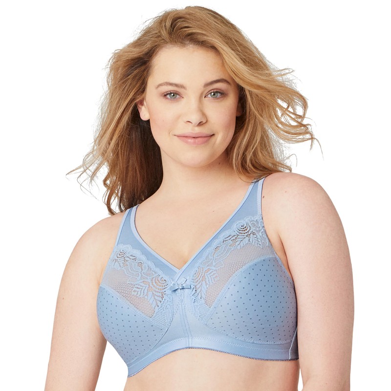 Glamorise - Brasiere de Copa Completa,1003, para Mujer, Azul Claro,