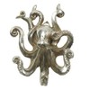 Fyne-Finds Octopus Silver Resin Wall Hanging Single Hook Coat Scarf