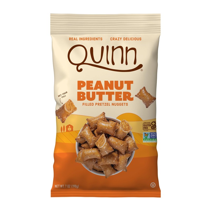 Quinn Gluten Free Peanut Butter Filled Pretzel Nuggets - Made