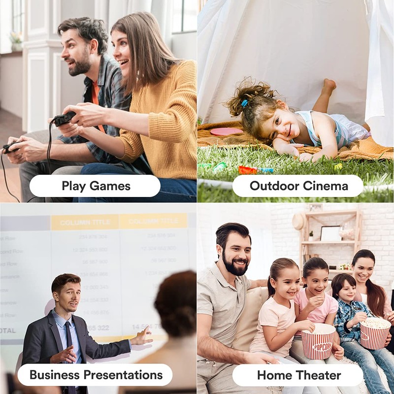 Core Innovations 150" LCD Home Theater Projector (Black)