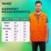 TrailCrest by Treel Men's Fleece Safety Blaze Orange High Visibility