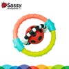 Sassy Spin and Chew Flex Ring Rattle with Dual Action