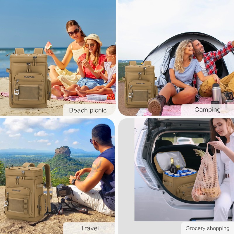 Hulongo Leakproof Insulated Cooler Backpack for Men & Women, Waterproof