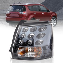Clidr Right Side Tail Light Assembly for Mitsubishi Outlander EX 2007 2008 2009 2010 2011 2012 2013 Outer Brake Light Tail Lamp Passenger (Don't fit for mitsubishi outlander V4)
