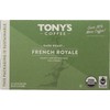 Tony's Coffee French Royale Dark Roast Coffee Single Serve Capsules,