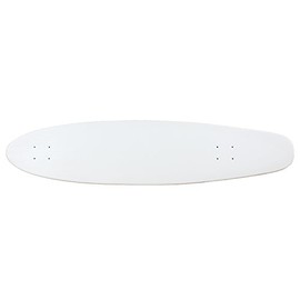 MOOSE Longboard Skateboad Deck 9" x 40" Kicktail Cruiser Maple White