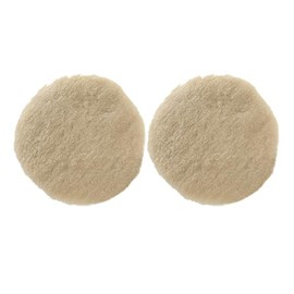 Wizards 12 DA Wool Cutting Pad - 2-pk 3inch - Velcro Backing Plate & Fast Cutting Wool Buffing Pad - Compatible with Wizards Mystic Cut