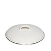 Riess, 0101-033 Lid with Chrome Rim 12 cm, Classic White,