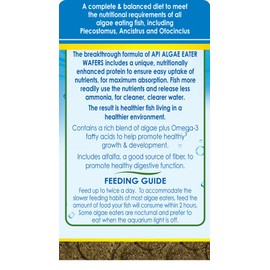 API ALGAE EATER WAFERS Algae Wafer Fish Food 6.4-Ounce Container