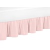 Sweet Jojo Designs Blush Pink Queen Bed Skirt for Girls