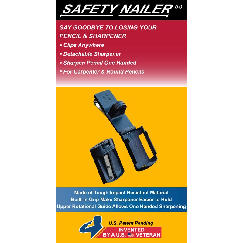 Carpenter Pencil Holster & Sharpener