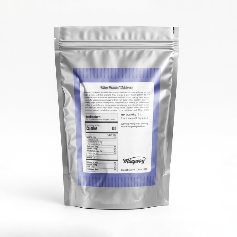 White Chickpeas (Garbanzo Beans) Gourmet Snacks – 5 OZ –