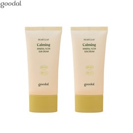 GOODAL Heartleaf Calming Mineral Filter Sun Cream SPF50+ PA++++ 50ml*2ea