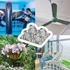 HOMPER 6Pcs M5 304 Stainless Steel Square Eye Pad Plate,