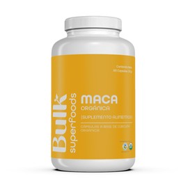 BULK SUPERFOODS  Maca Orgnica 100 Natural  180 Cpsulas  500 mg cu  Sin Gluten  Suplementos Alimenticios a Base de Maca                                