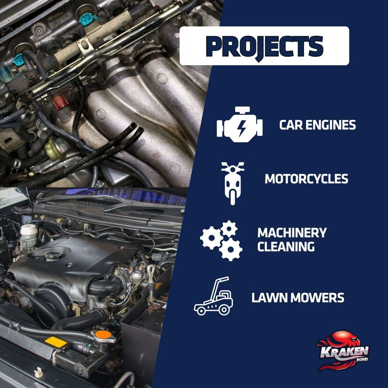 KRAKEN BOND Engine Cleaner Spray - (12x12.3 fl. Oz) Engine