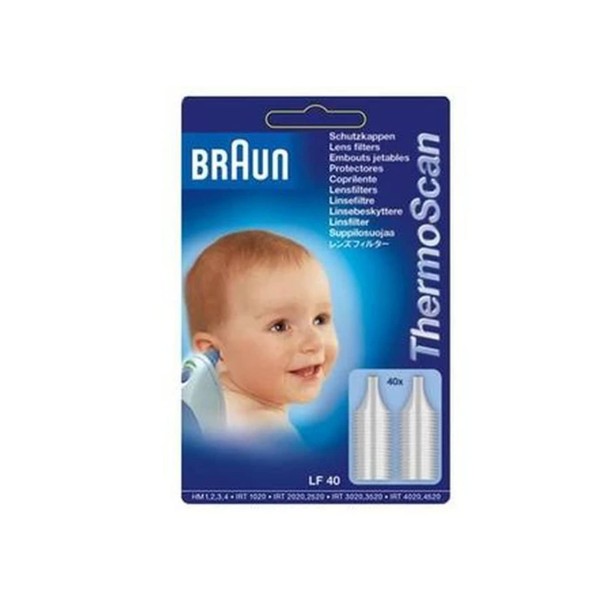 Braun ThermoScan LF 20 Hygiene Cap Economy Set of 3 x 40 Pieces Protective Cap for Ear Thermometer Safe and Hygienic