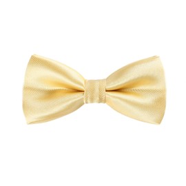 Kids Silk Bow Tie - AWAYTR Adjustable bowties Men Pre-tied Toddler Ties for Boy Gril （Yellow）