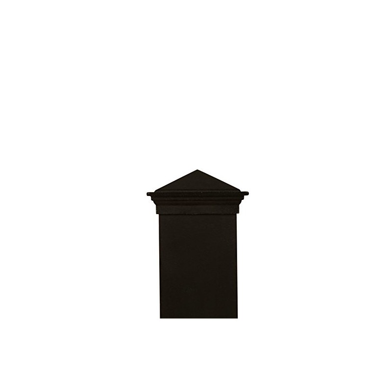 2x2 Post Cap by Atlanta Post Caps Black Aluminum Pyramid