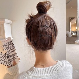 12Pcs Black Mini Bobby Pins Fashion BB Clip Invisible Bangs Clip Small Bobby Pins for Women and Girls Hair Styling Pins Vintage Hair Pins