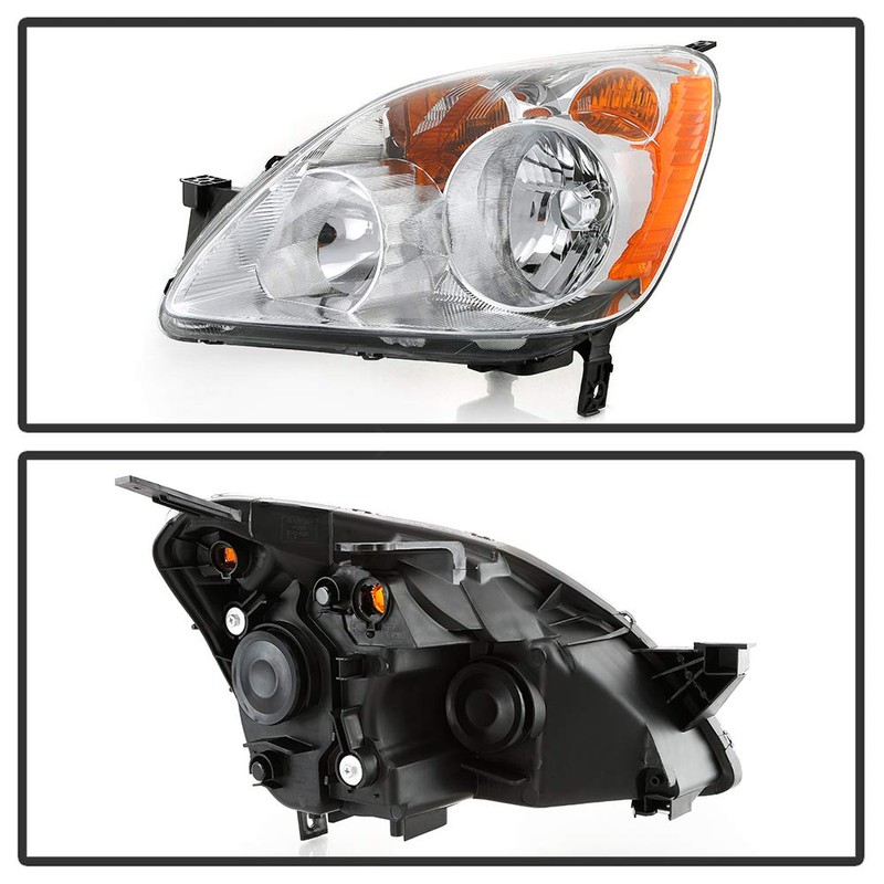 ACANII - For 2005-2006 Honda CRV C-RV Chrome Housing Headlights