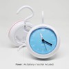 Mooas Silent Waterproof 3-in-1 Clock - Bathroom & Shower Use,