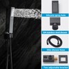 RTTWYYUU Matte Black Shower Faucet Set with Tub Spout 10