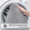 Homaxy Chenille Bathroom Rug, Non-Slip Bath Mat, Washable Bath Mat,