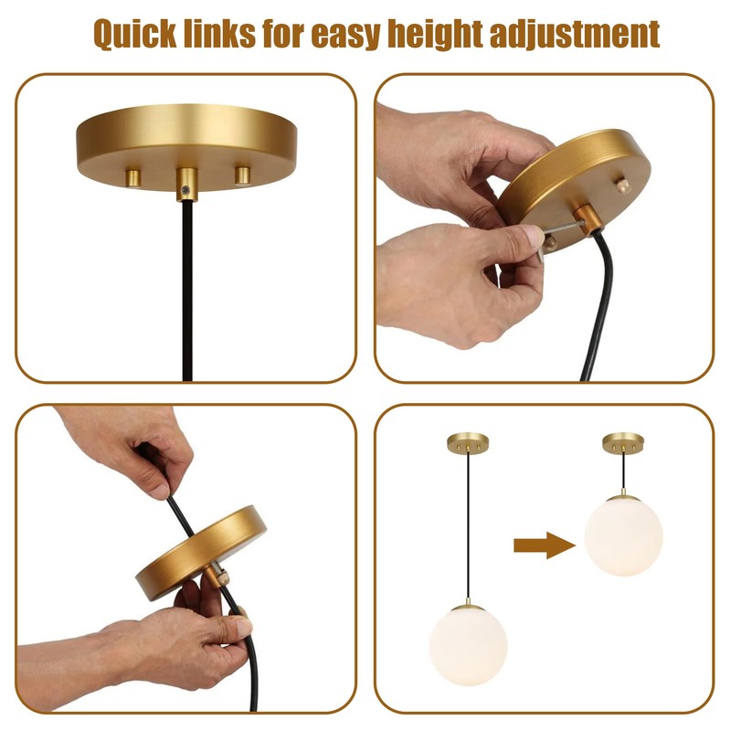 MAYOMAJO 6 Inches Light Canopy Kit with Heavy Duty Replacement