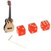 3PCS Guitar Volume Control Knobs Dice Shape Speed Control Knobs