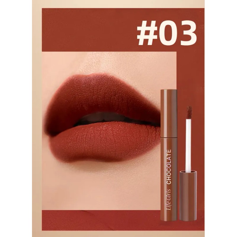 Q Set De Lápiz Labial Mate Con 5/10 Colores, Brillo