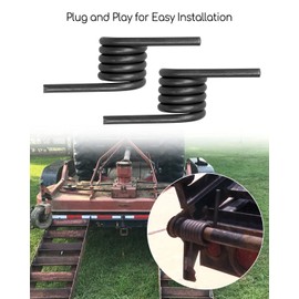 EMIHO Trailer Ramp Torsion Spring Set Left and Right Fit for Trailer with 1" Rod/Shaft, Trailer Coil Springs Replace 3034278 ST9437L 3034279 ST9437R