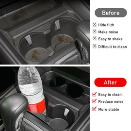 Yumzeco Compatible with 2023 2024 2025 2026 Mazda CX-50 Cup Holder Insert, 2023 2024 2025 2026 CX 50 Center Console Cup Holders Inserts for Mazda CX-50 Accessories
